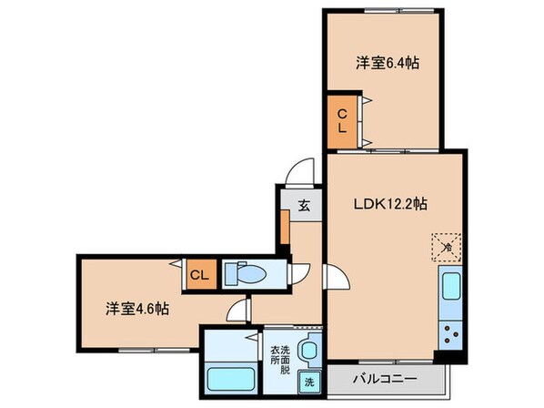 フェリーチェベレーザの物件間取画像